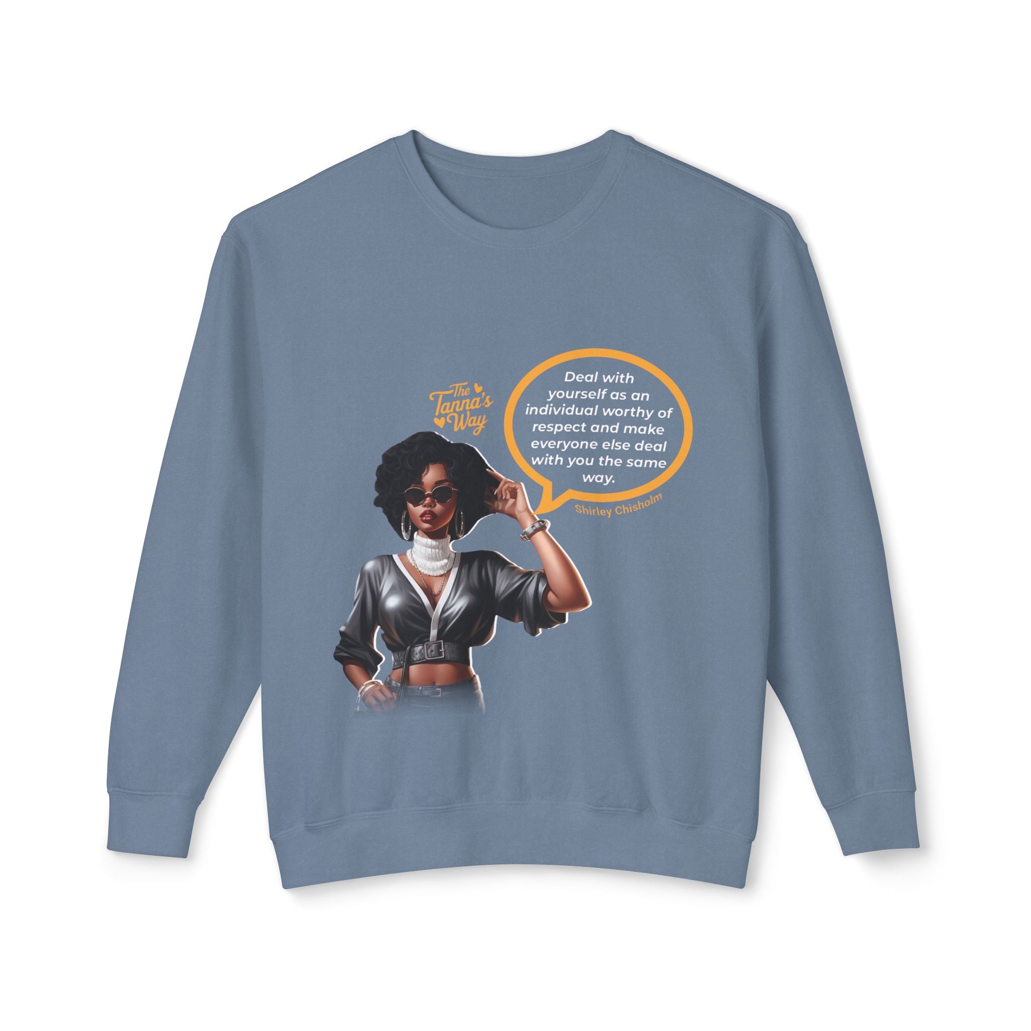 Shirley Chisholm | Unisex Lightweight Crewneck Sweatshirt